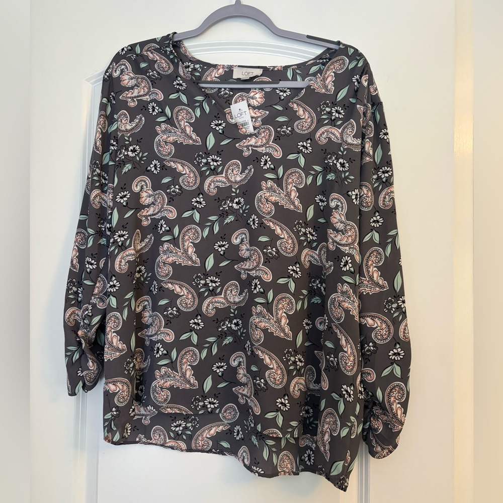 LOFT Women's Paisley Blouse